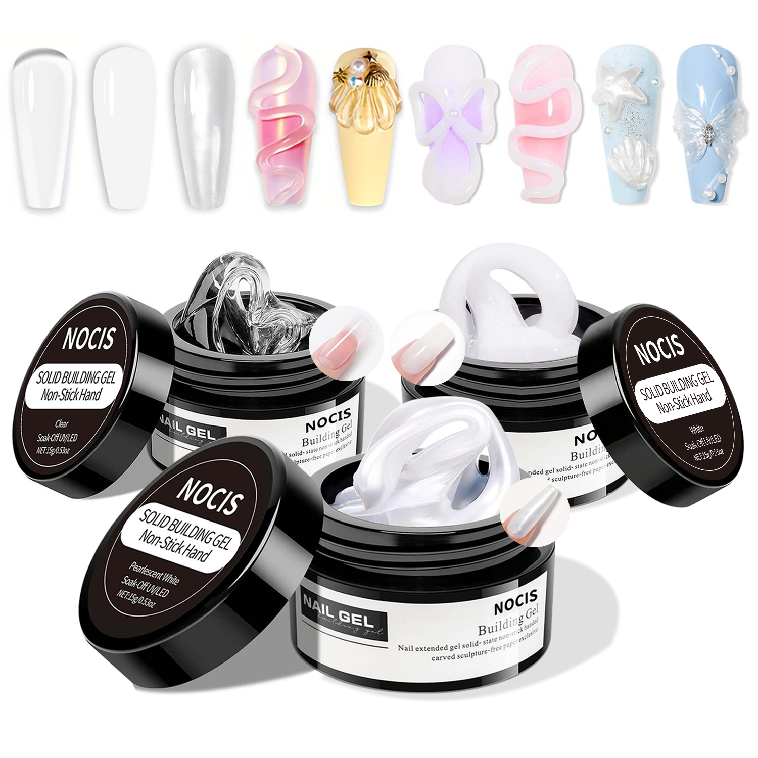 NOCIS 15g Solid Gel Builder Ki - đánh giá và giá Liquid Uv Glue Kit
