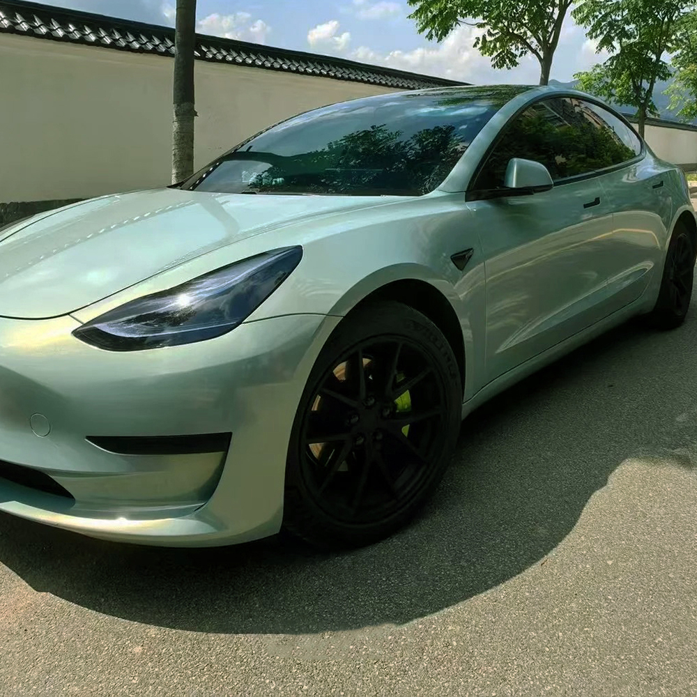 Car Vinyl Wrap Film Mica Green - đánh giá và giá Air Bubble Remover