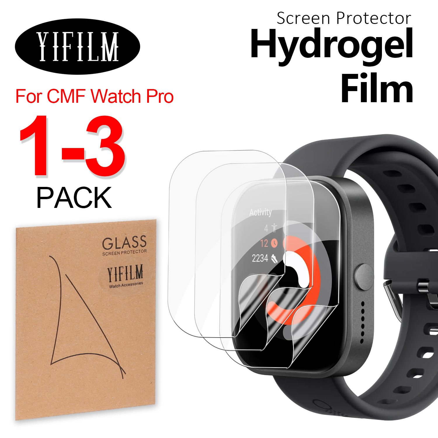 HD Clear TPU Hydraulic Screen  - đánh giá và giá Smartwatch Screen Film