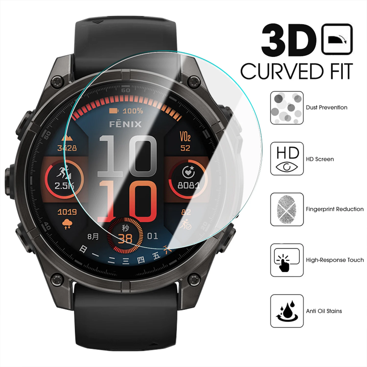 HD Tempered Glass For Garmin F - đánh giá và giá Screen Alignment Tool