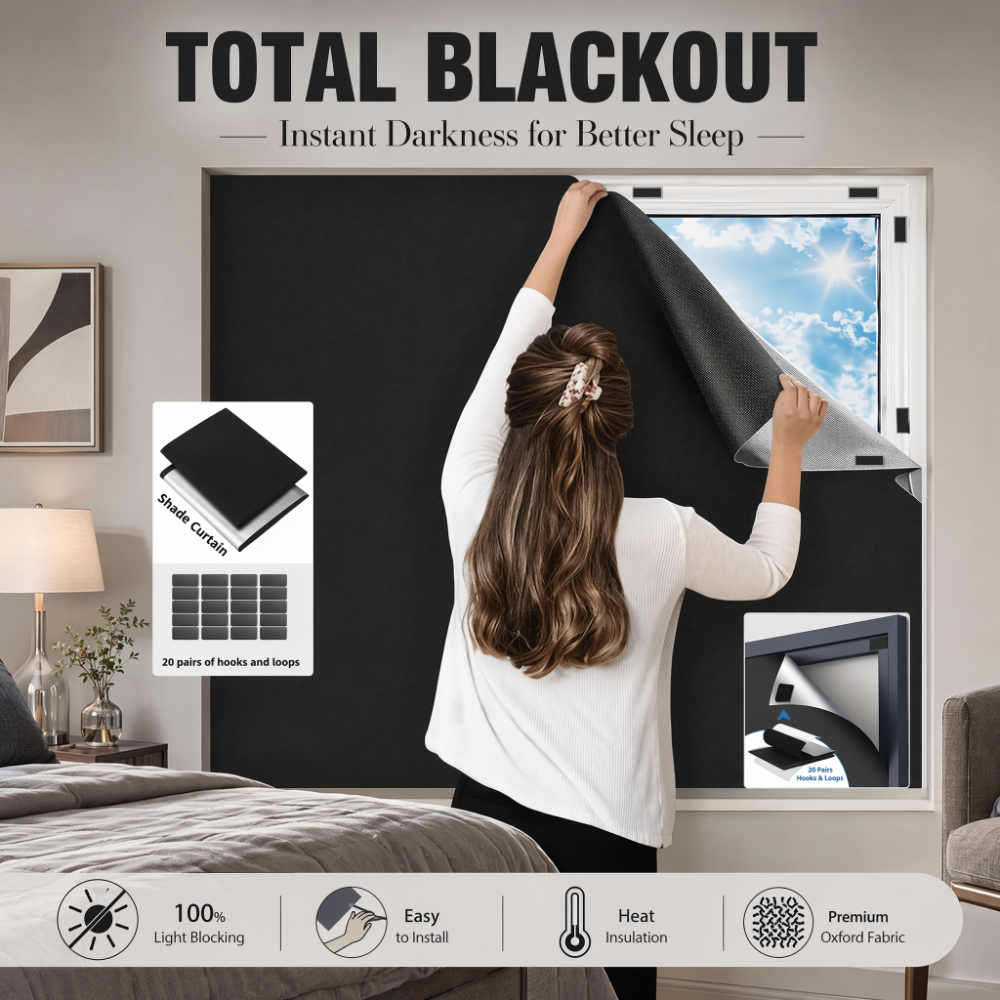 100% Blackout Curtain Darkest  - đánh giá và giá Privacy Screen Protector