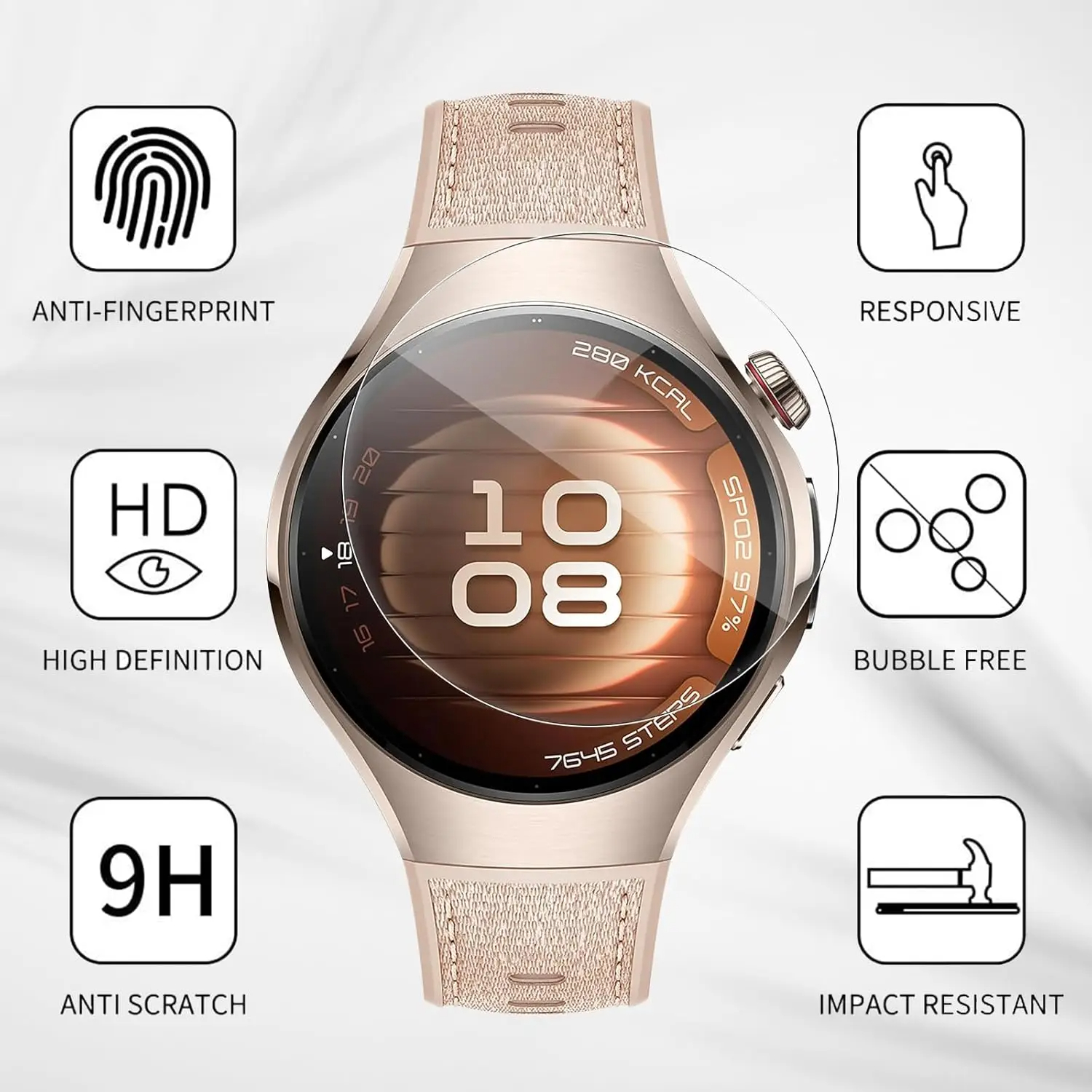 Hydrogel Film For Huawei Watch - đánh giá và giá Hydrogel Screen Protector