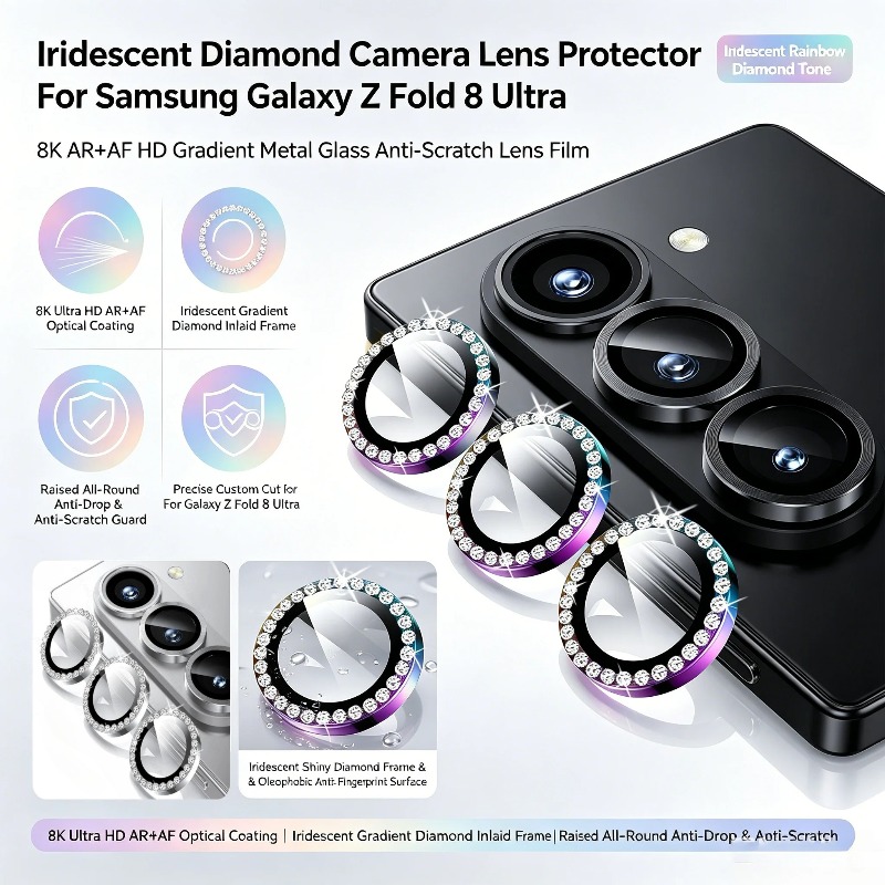 3D Sparkling Rhinestone 9H Len - đánh giá và giá Tempered Glass Screen 9H