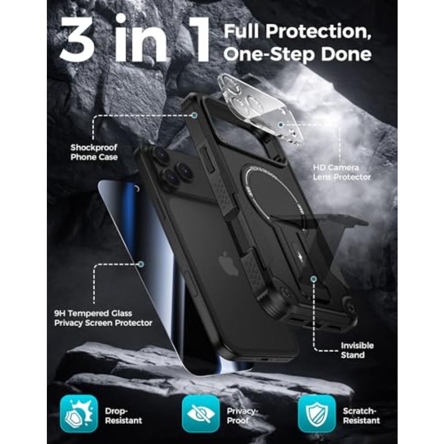for iPhone 17 Pro Max Case wit - đánh giá và giá Privacy Screen Protector